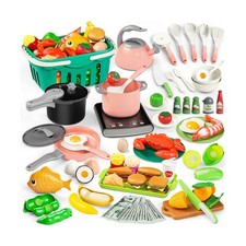 Toy Play Food, Play Kitchen Accessories, Kitchen Playset, Pretend C... Fast Ship