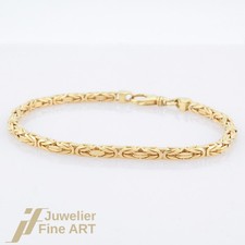 Armband - Königskette-Muster - 18K/750 Gelbgold - ca. 21,0 cm lang