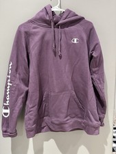 Champion Women's French Terry Hoodie Pullover Sweatshirt Purple Sz S