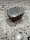 Vintage Pyrex 501-B 12 Oz 350ml Refrigerator Dish With Clear Lid