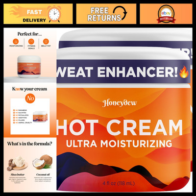 Hot Cream Sweat Enhancer - Firming Body Lotion for Men & Women, Cellulite Sculpt
