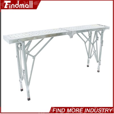 Findmall 1.8m Versatile Portable Folding Scaffolding Platforms Adjustable Height
