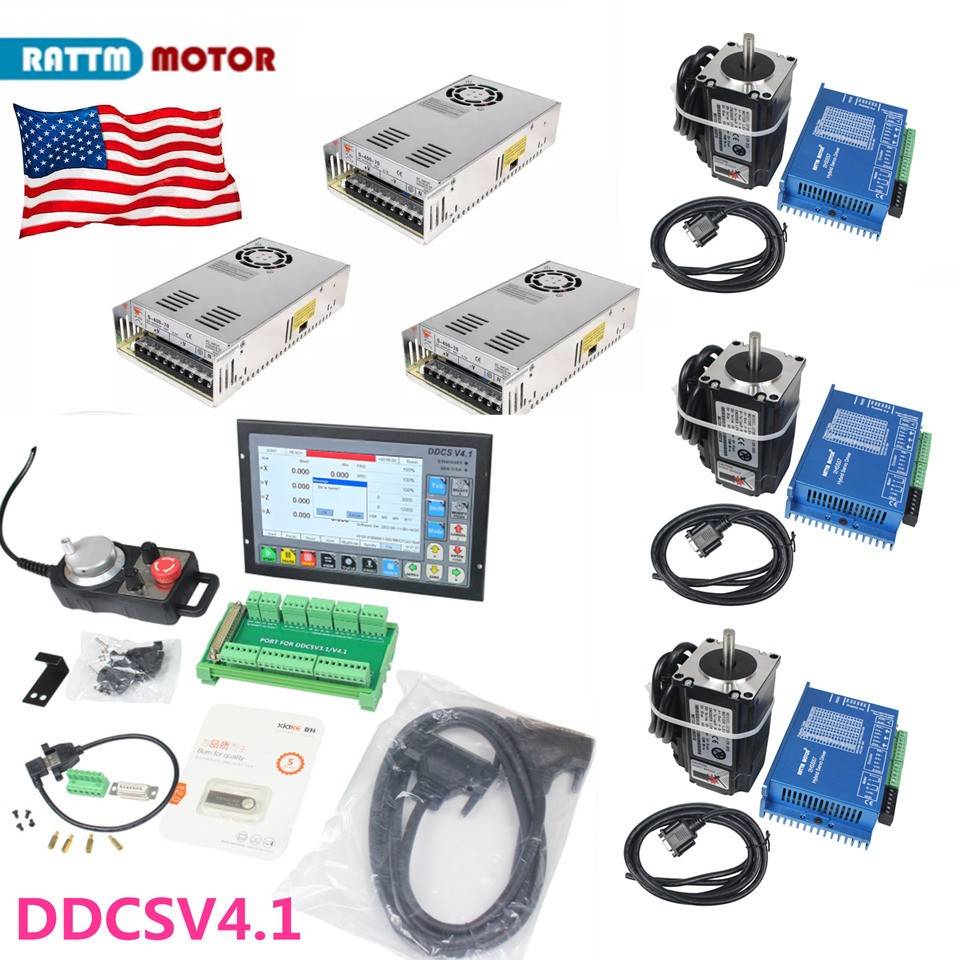 3 Axis Nema23 2N.m Closed Loop Servo Motor Driver CNC Controller