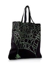 NEW Bath  and Body Works BLACK Halloween trick or treat TOTE BAG handbag purse