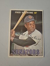 1967 Topps Fred Valentine Washington Senators #64 D9