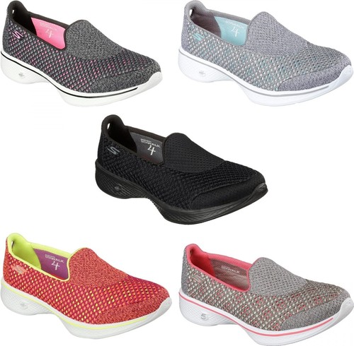 Skechers Go Marche 4 - Kindle Femmes Confort Matelassé Semelle Baskets - Photo 1/1