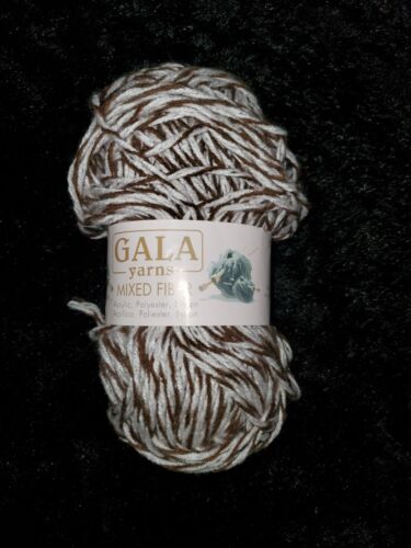 Gala Sport Yarn Brown and White Colors - Afbeelding 1 van 1