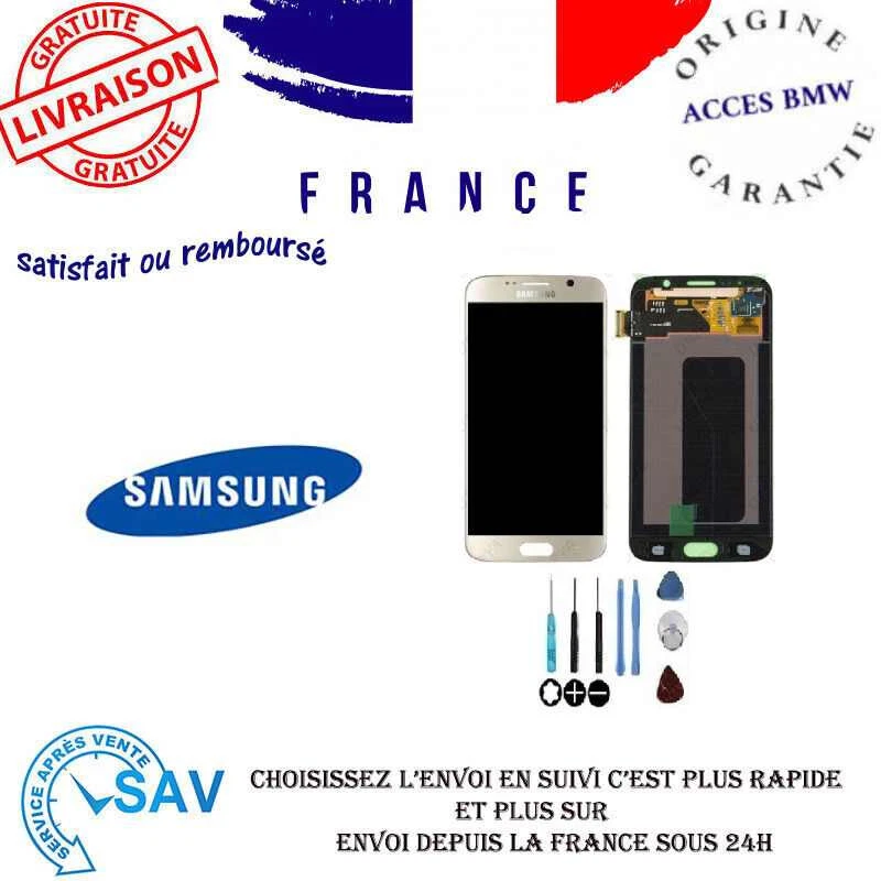 Original Ecran LCD Complet Or Pour Samsung Galaxy S6 (G920F) - Photo 1/1