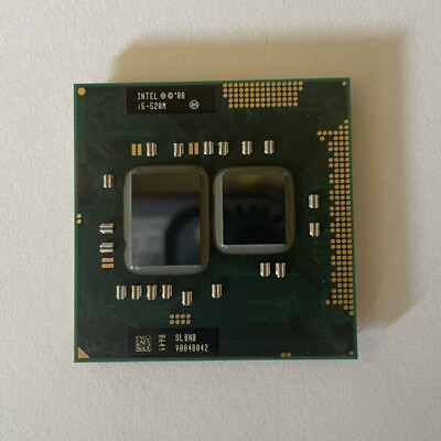 Intel Core i5-520M Processor 2.4 GHz 3M Cache L3 2.5 GT/s Socket G1 CPU SLBNB
