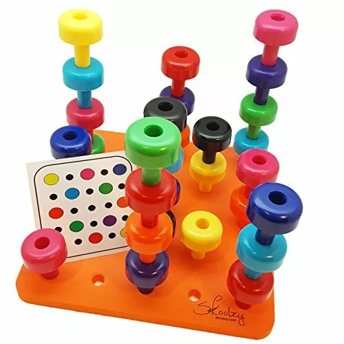 Skoolzy Peg Board Toddler Learning Toys -Fine Motor Skills