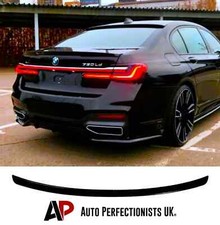 For BMW 7 Series G11 G12 Rear Gloss Black Boot Spoiler Wing M Performance 15-22