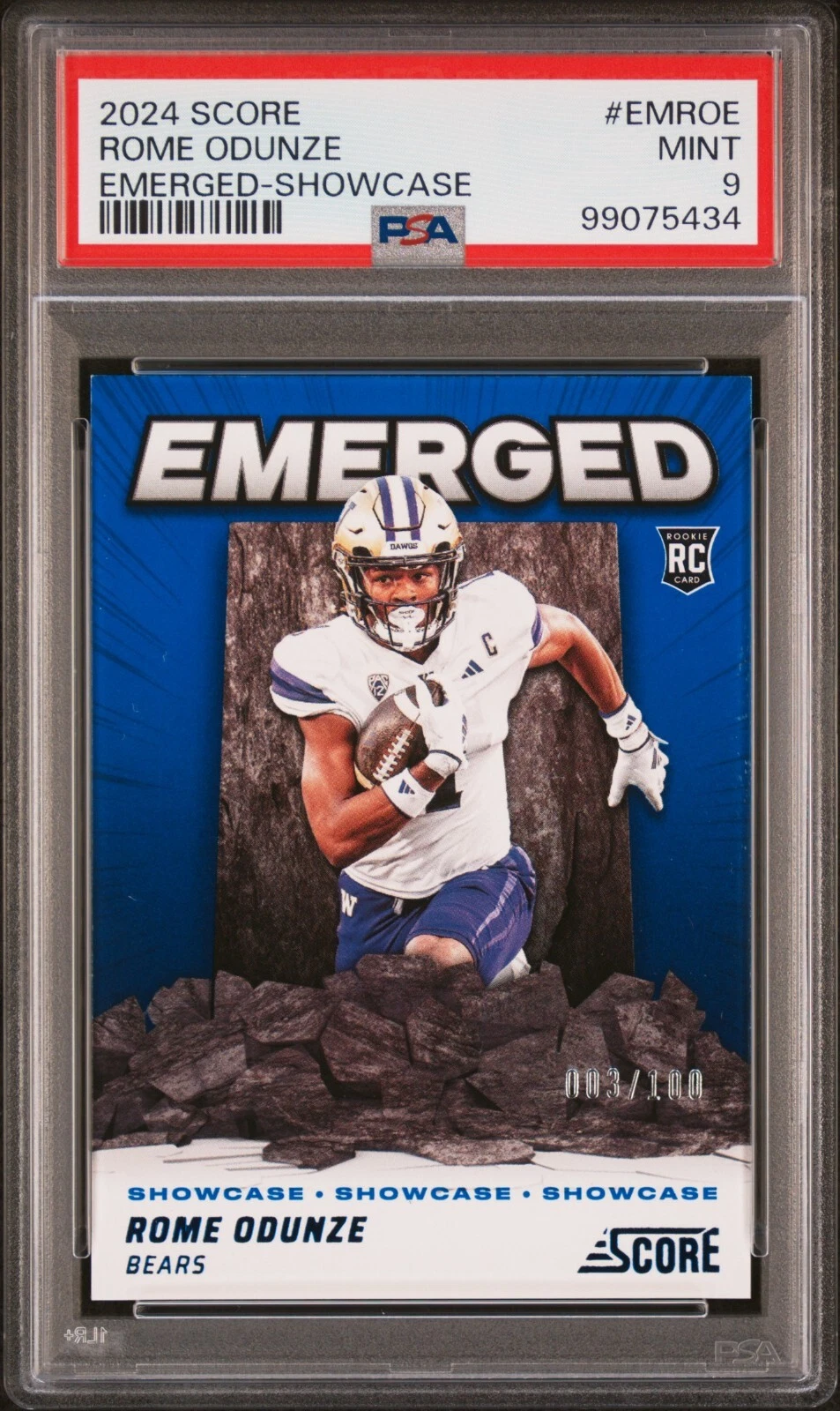 Rome Odunze Panini Score Emerged #EMROE Showcase