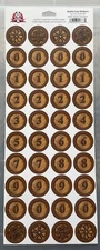 Design Originals by: Lisa Vollrath ~ Acid Free Stickers: Walnut Numbers #0667