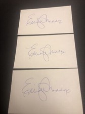 (Lot of 3) Elliott Maddox New York Yankees Signed Index 3x5 Autographed Card B