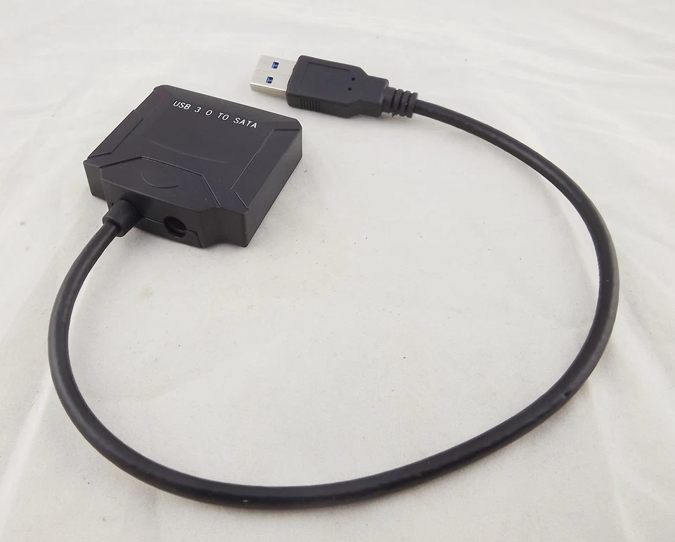 USB 3.0 Male To SATA 22Pin Adapter Converter Cable 2.5" 3.5" HDD Hard Drive Disk - Image 3 of 4