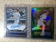 2020 CHRONICLES PLAYBOOK AUTO BRANDON LOWE /25 & Gavin Lux Certified Green RC