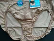 Vanity Fair Illumination Hi-Cut Brief 13108 Size 9/XXL Color Totally Tan