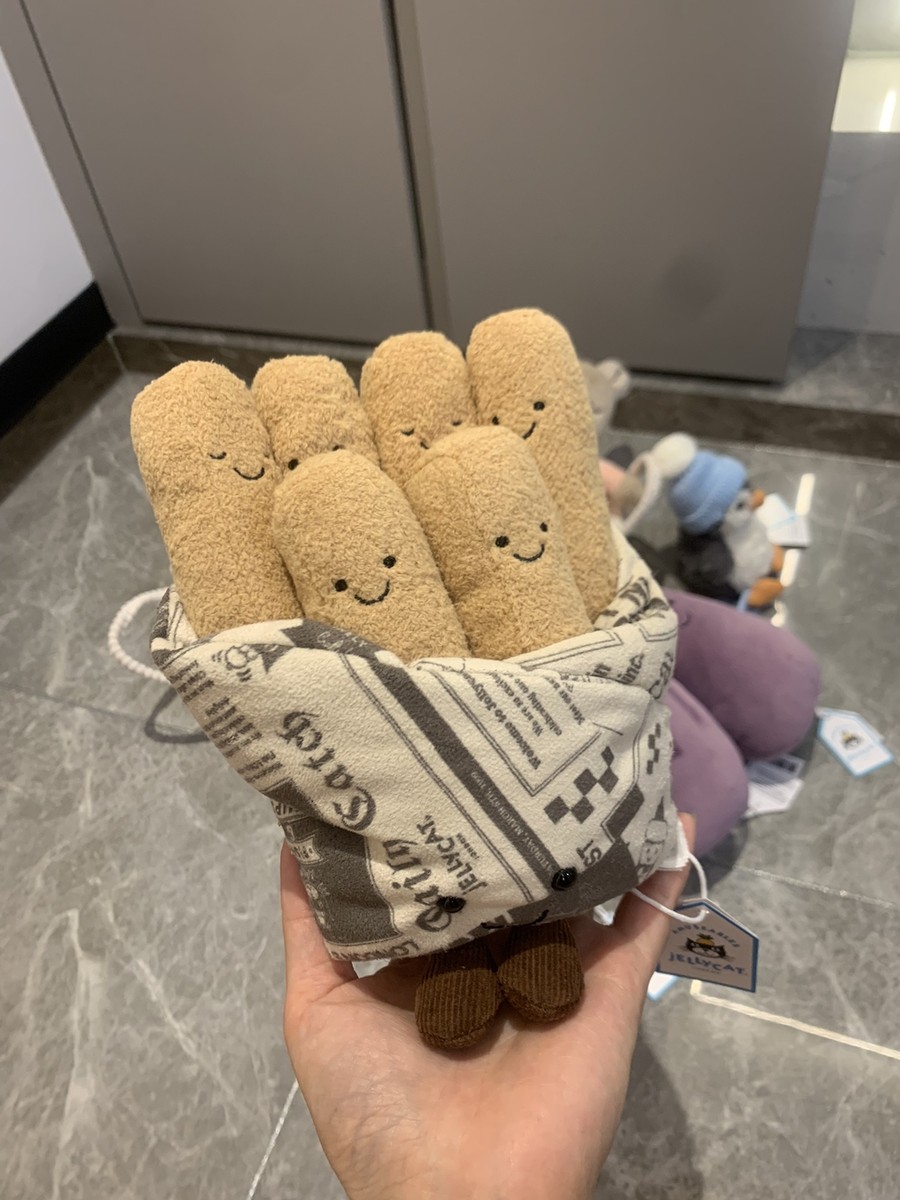 Jellycat COSY CHIPS Soft Plush Toy NWT UK Selfridges Exclusive