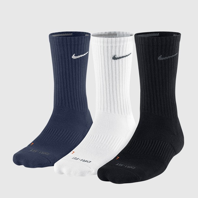 nike dri fit half cushion crew socks