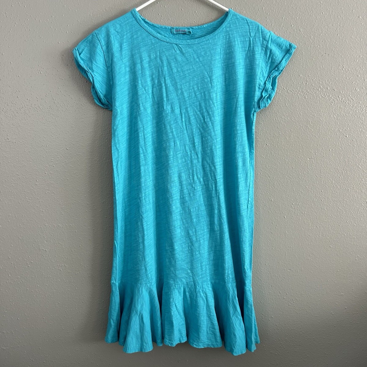 flounce-hem t-shirt dress Flounced Hem Shirt Dress Honeysuckle Rose Boutique