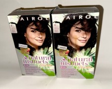 New Clairol Natural Instincts VIBRANT 4 Dark Brown Hair Color Dye. 2 PACK
