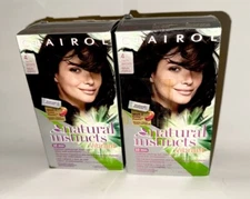 New Clairol Natural Instincts VIBRANT #4 Dark Brown Hair Color Dye. 2 PACK
