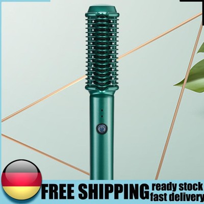 Cordless Straight Curler Fast Heating Dual Electric Stick Curling for Men Women