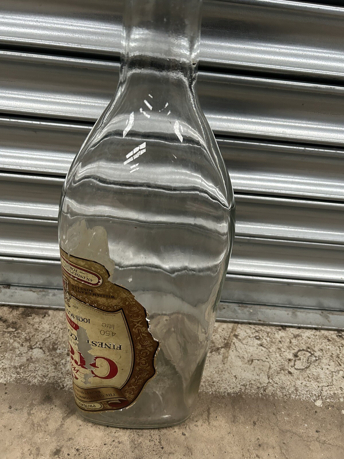 Grants Large Glass 4.5 L Whiskey Bottle Money Box With Lid +Free