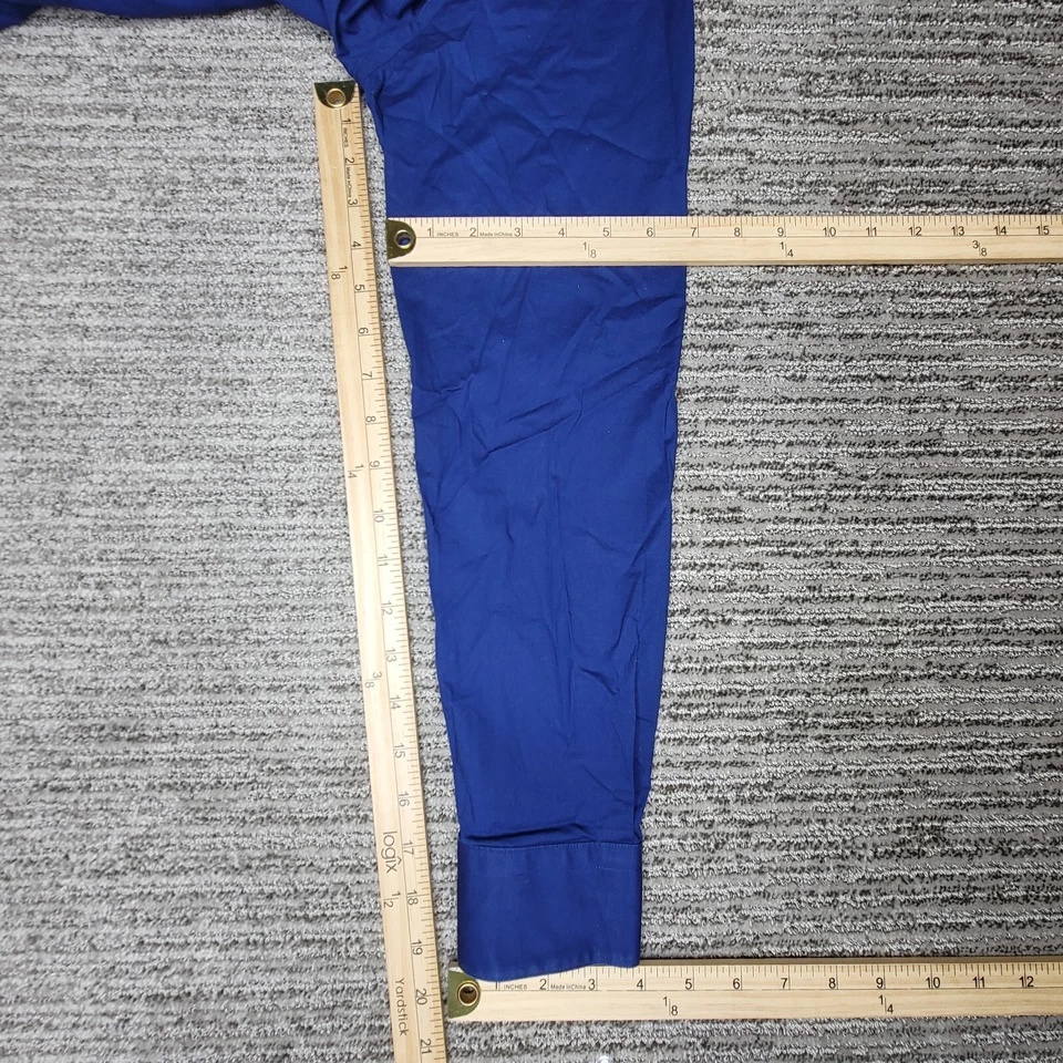 Apt 9 Size 15 32/33 Mens Dress Shirt Slim Fit Button Up Collar Blue - Image 3 of 4