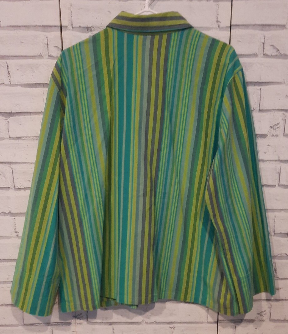 Ruby Rd. Women's Size 18 Button Front Blouse Gree… - image 6