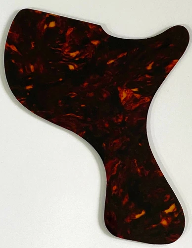 For 1Ply Gibson Les Paul Junior 1958 DC No Holes Guitar Pickguard,Brown Tortoise