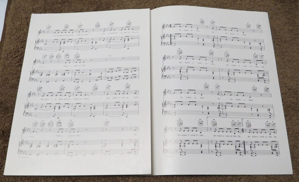 Partituras oficiales de Kiss Rocket Ride 1977 Aucoin - As Frehley Foto 4 de 4