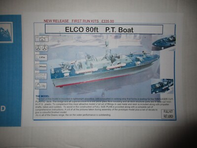 Baukasten PT-Boot ELCO 80ft.  M 1:24  Deans Marine  GB