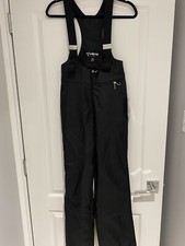 BNWT FERA Women s Black Ski Suit Overalls Bib Pants Size 4R