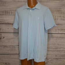 Izod Shirt Mens XL Polo Blue 2 Button Golf Classic Casual Preppy Athleisure