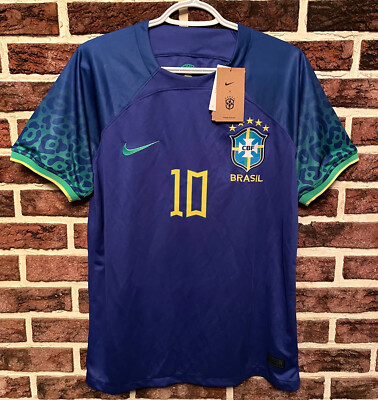 Nike ナイキ　ブラジル代表 NEYMAR JR シャツ 10番　メンズ M NEW!! 2022 NIKE Authentic BRAZIL Blue #10 NEYMAR JR Jersey