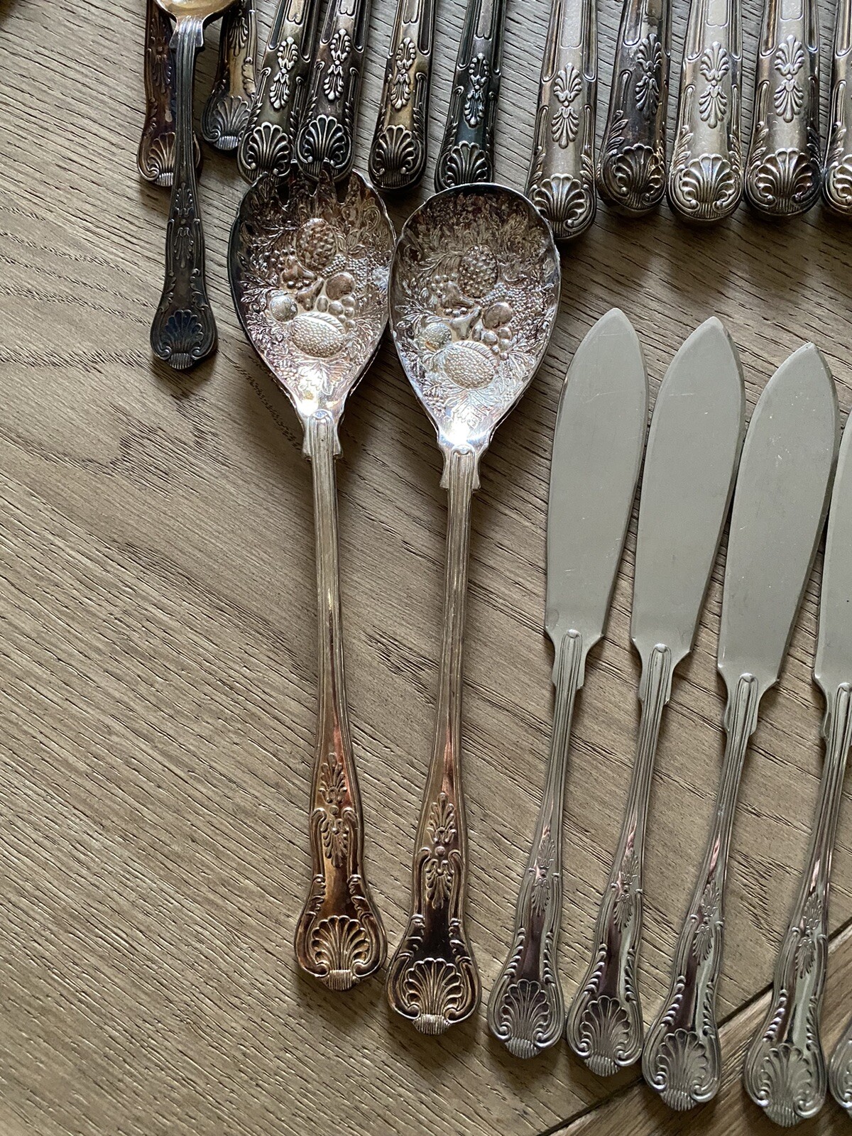 Vintage kings pattern cutlery eBay