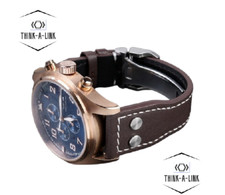 Calf Leather Strap/Band fits IWC Pilot IW3777 Mark18 Le Petit Prince Pilot 22mm