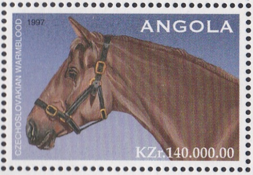 Angola #Mi1145 MNH 1997 World Horses Pacific San Franc Czechoslovakian [994g] - Afbeelding 1 van 1