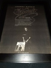 Johnny Mathis Stardust Rare Original Promo Poster Ad Framed!
