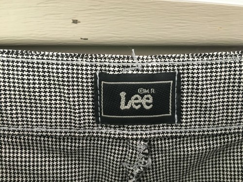 Lee Black White Houndstooth Walking Knee Length High Waisted Shorts Size 10M - Picture 3 of 6