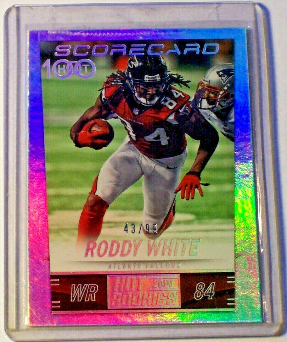 2014 Hot Rookies Scorecard Parallel Roddy White /99 Atlanta Falcons UAB Hot  100