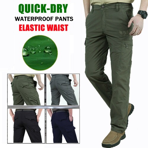 Men Waterproof Pants Quick-dry Work 