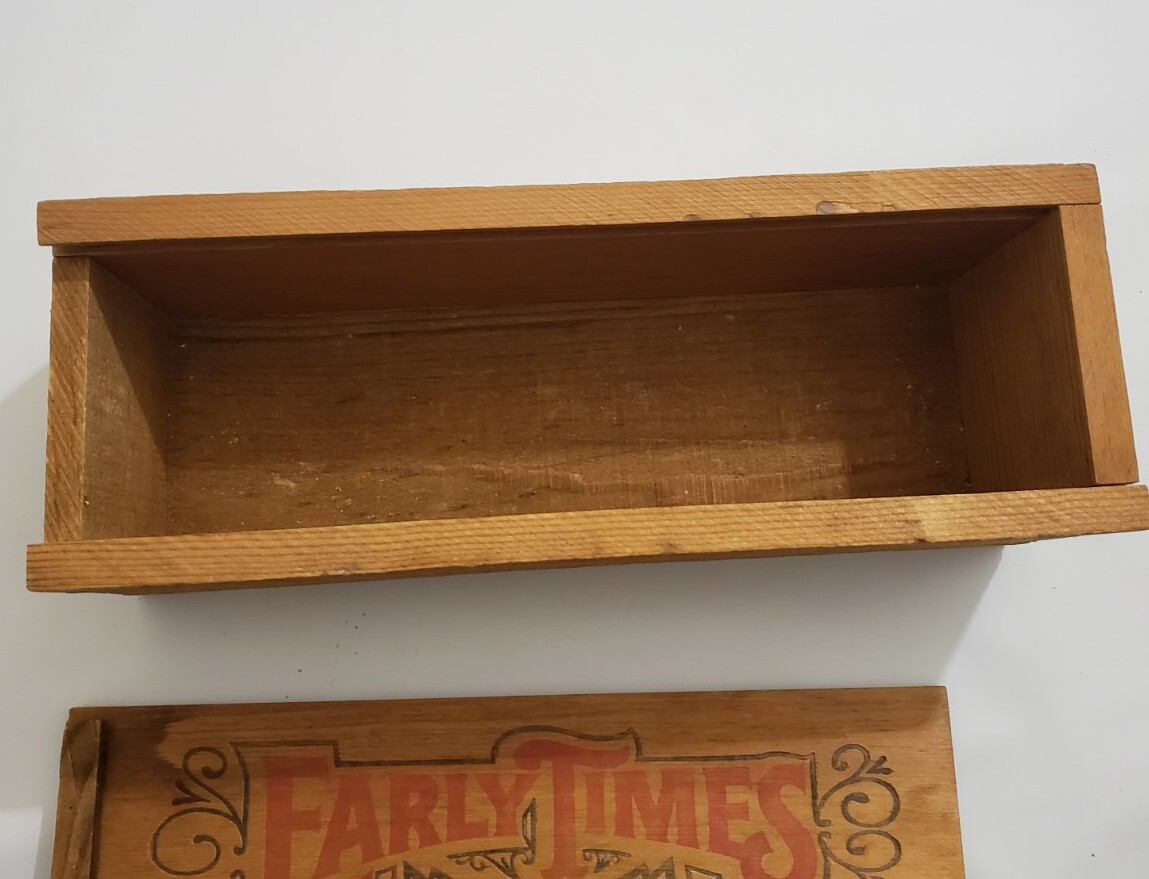 Early Times Whiskey Wood Box Wooden | eBay