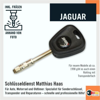 Schlüssel schleifen nachmachen Fräsen Tibbe für Jaguar, z.B.  XJ X-Type S-Type  