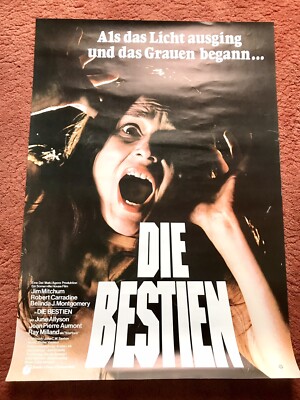 Die Bestien Kinoplakat Poster A1, GEROLLT, Jim Mitchum, Robert Carradine