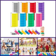 800 Pieces Colored Wristbands for Events Wrist Bands Paper Bracelets Waterproof