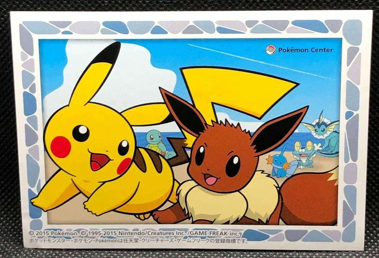 POKÉMON Sticker Set of 3 Pikachu Sanders Eevee JAPAN F/S