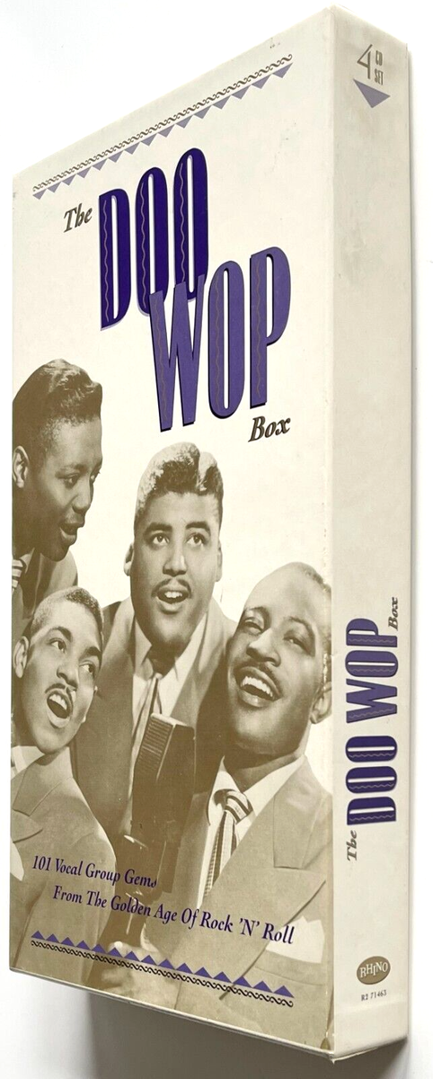 THE DOO WOP BOX SET 4 COMPACT DISCS & BOOK RHINO 101 CLASSICS