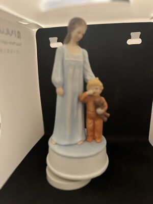 Mann You Light Up My Life Porcelain Figurine Mother And Child 